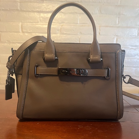 Coach Two Way Handbag - Taupe - Picture 3 of 13